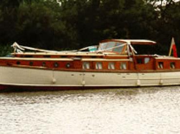 PRINCE OF LIGHT - underway and in use as a wedding boat.