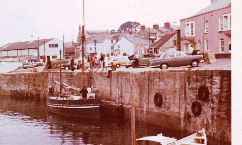 Hope of Porthleven - where she was built in 1906, for her 60th birthday in 1966