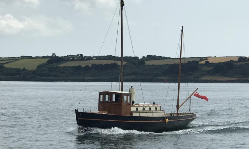 Soleil d'Or underway at Falmouth, 2018