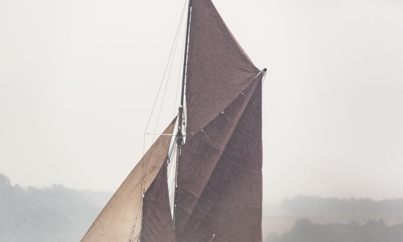 Mirosa sailing into the spring rain