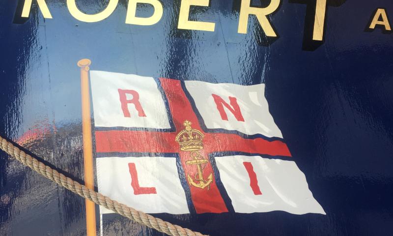 Name and RNLI flag returned to 1947 signwriting