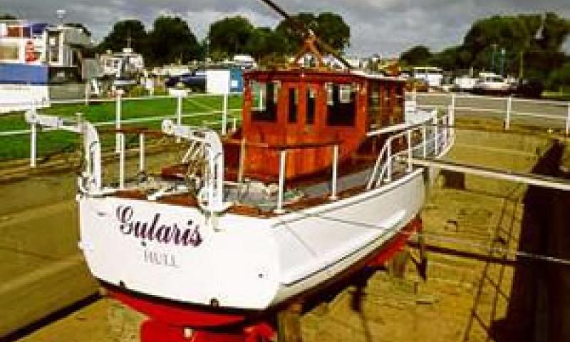 Gularis out the water - starboard quarter