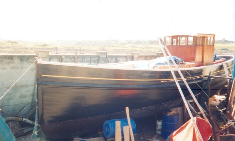 PIONEER - undergoing restoration. Port bow looking aft.