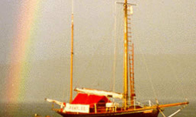 PENELEE - moored. Starboard side.