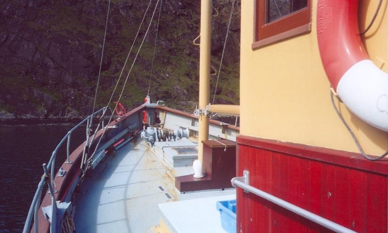 Barcadale's foredeck