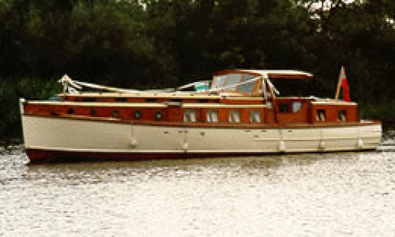 PRINCE OF LIGHT - underway and in use as a wedding boat.