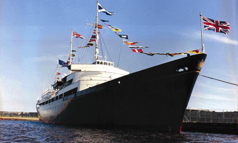 Royal Yacht Britannia - starboard bow