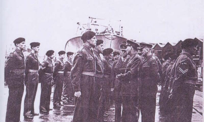 Hyperion - handing over parade to the RASC 1943.