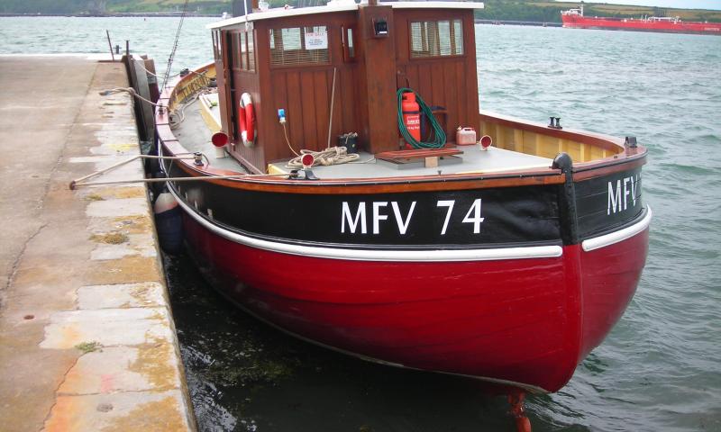 MFV 74 moored in Milford