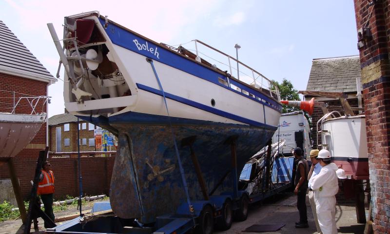 Boleh - arriving at Henderson Road in 2008 for restoration