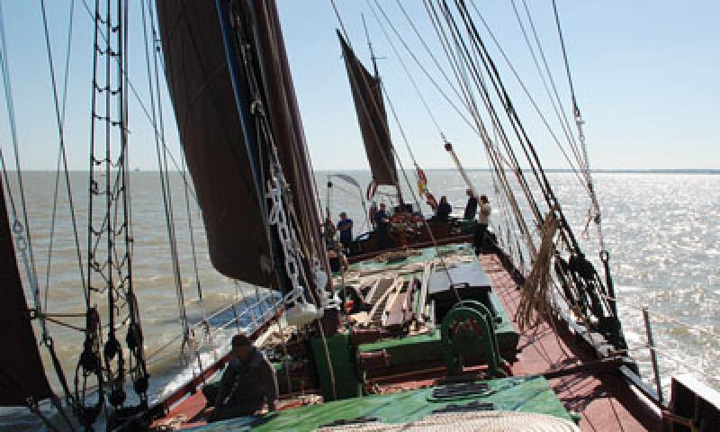 Wyvenhow under sail