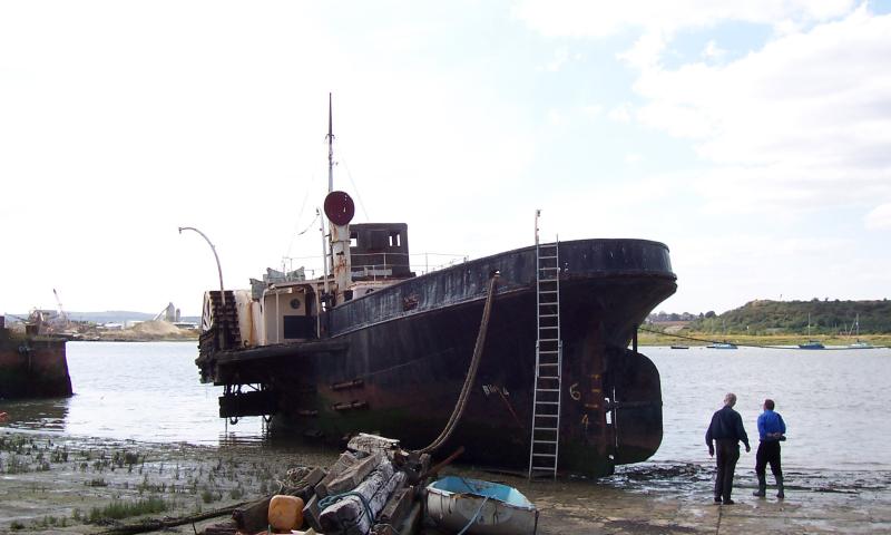 John H Amos - aground