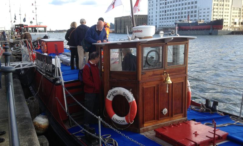 Massey Shaw - Welcoming visitors, London Boat Show, 2014