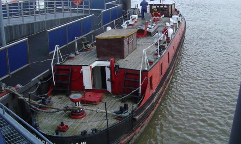 Massey Shaw from above, looking aft