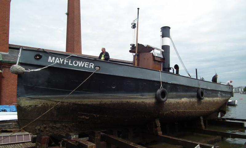 Mayflower - pulled out of the yard at Underfall Yard, Bristol