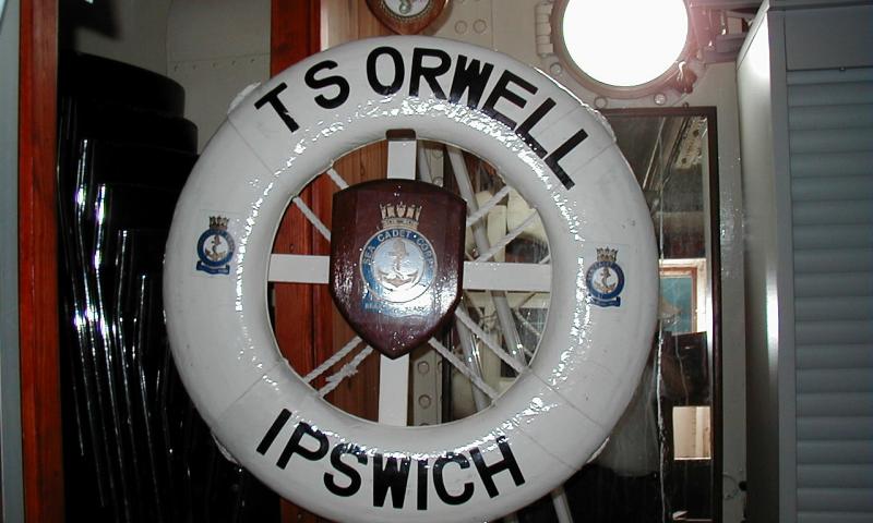 TS Orwell lifebelt