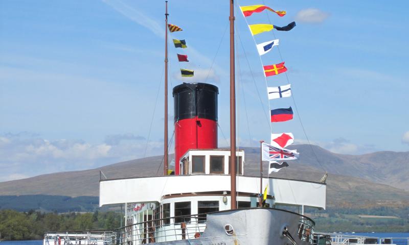 Maid of the Loch - dressed overall 25 May 2013