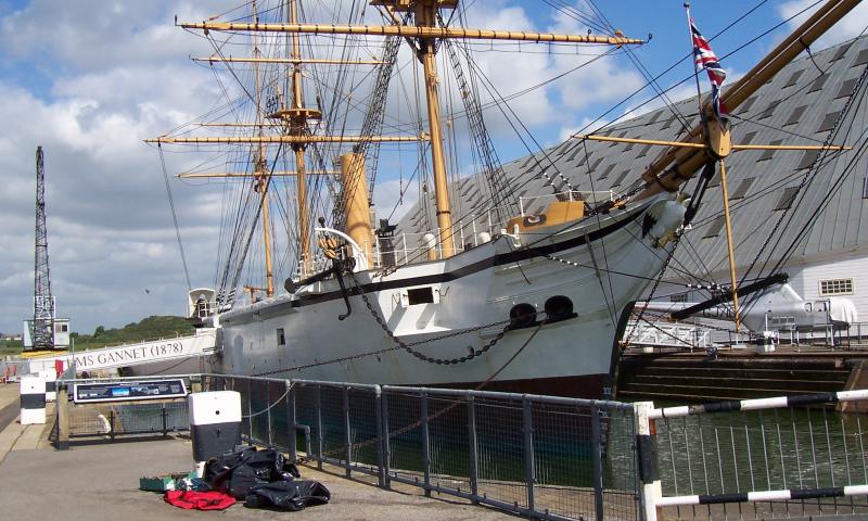 HMS GANNET - starboard side