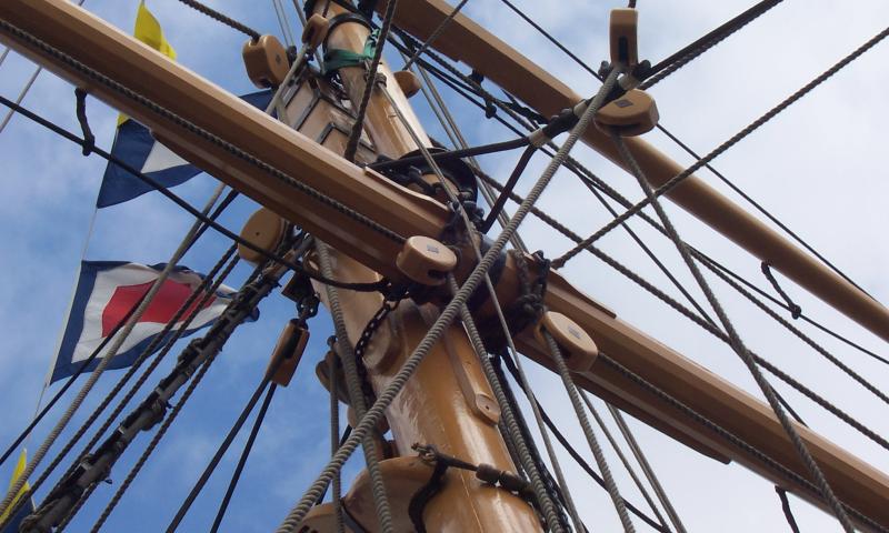 HMS Gannet - mast & rigging