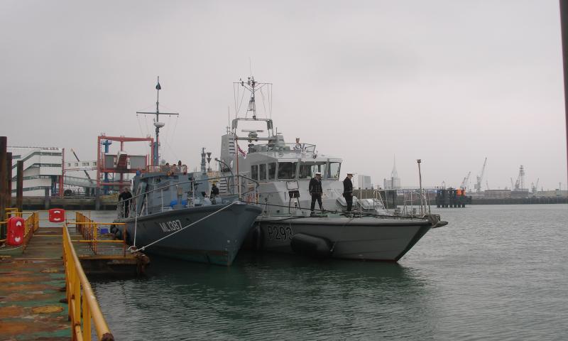 Medusa - alongside HMS Ranger on 2 May.  Between them, they took the navy board across to Cowes and Medusa sailed with 5 admirals on board.
