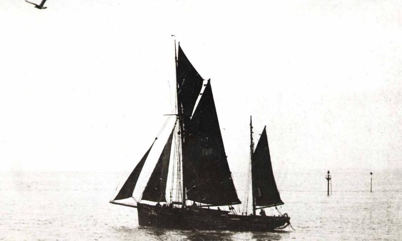 Harriet under sail