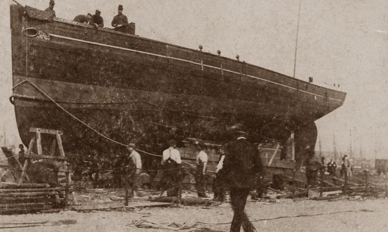 Harriet just before launching