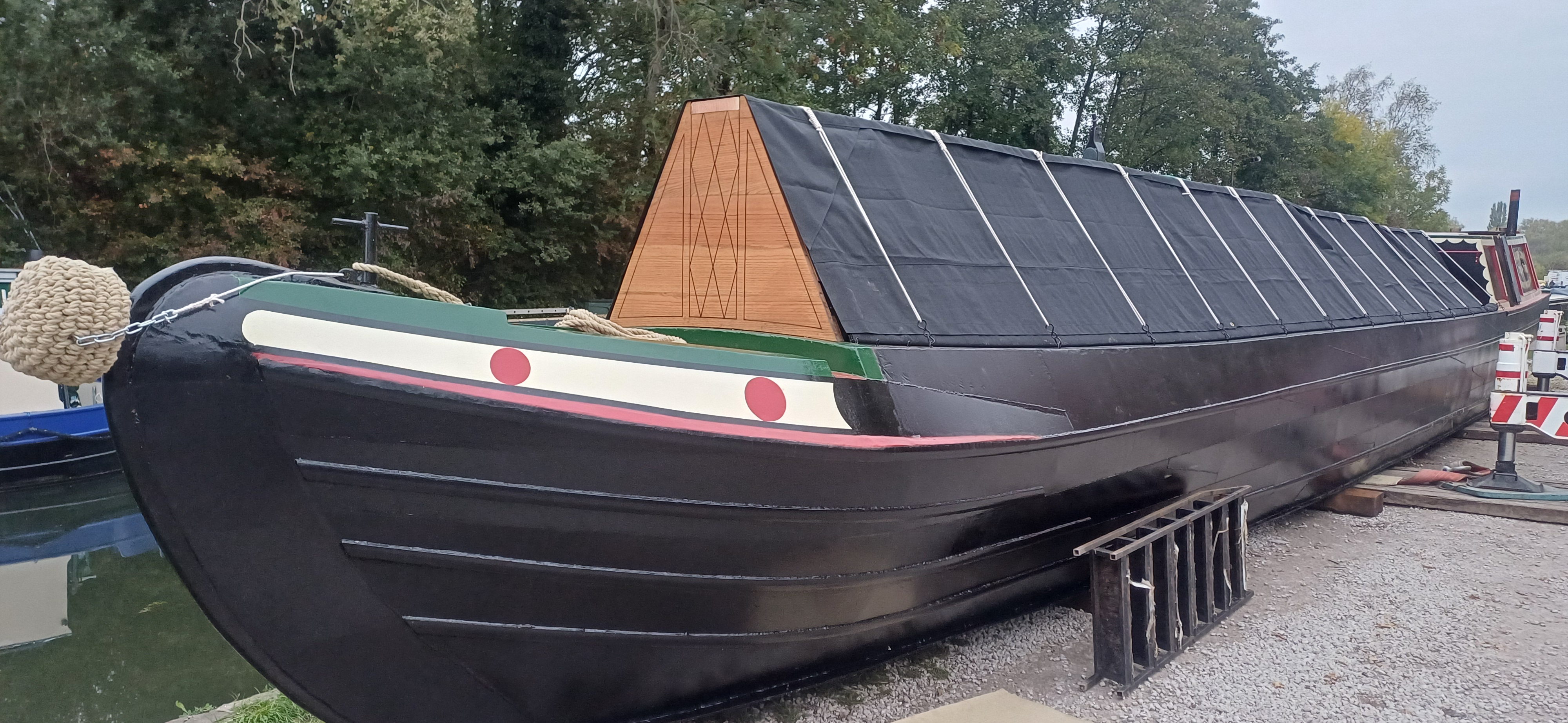 Norway after build in the dry, about to be launched