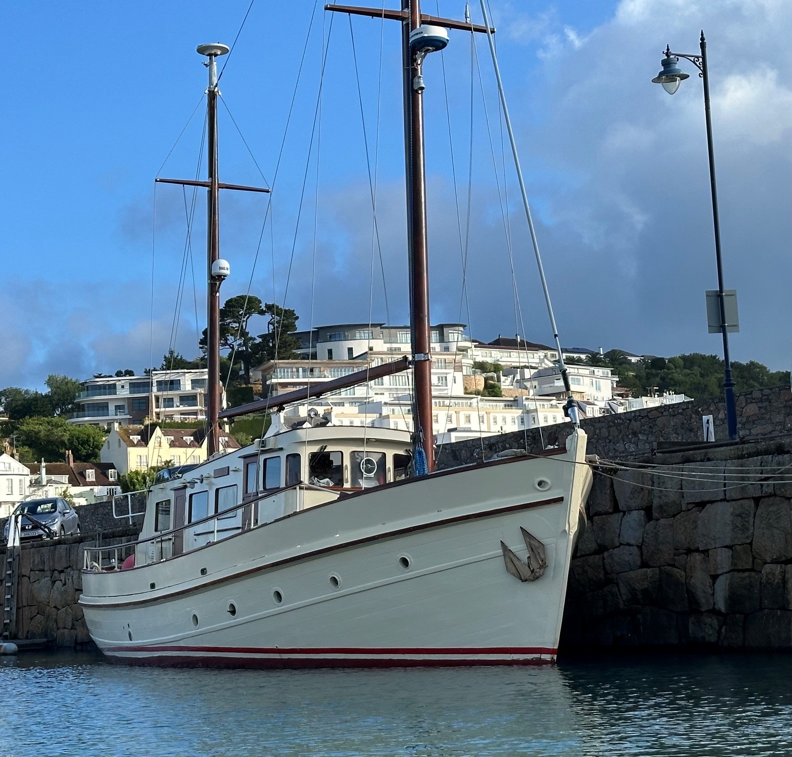 Eabora moored in Jersey