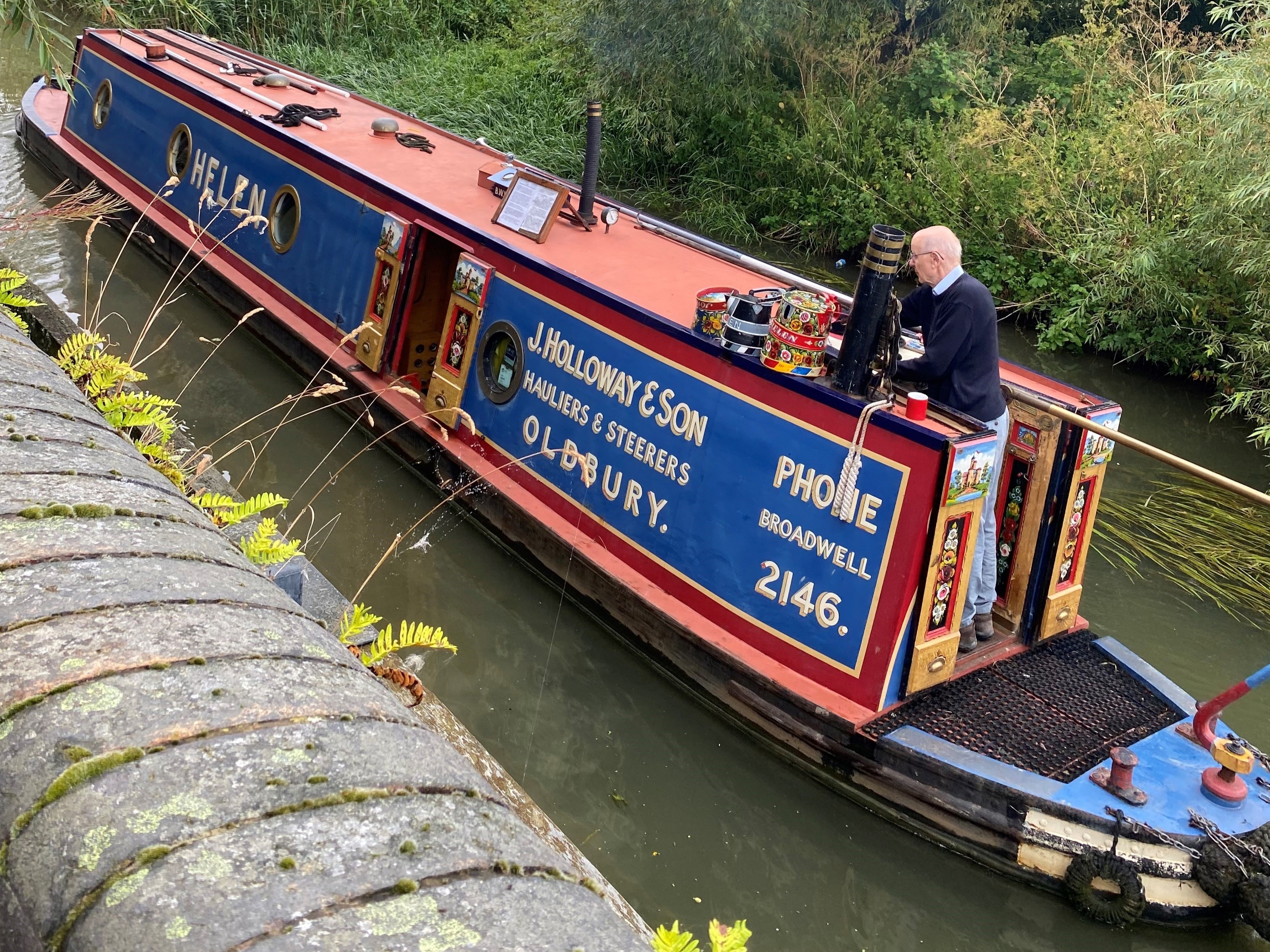 Helen on the canal