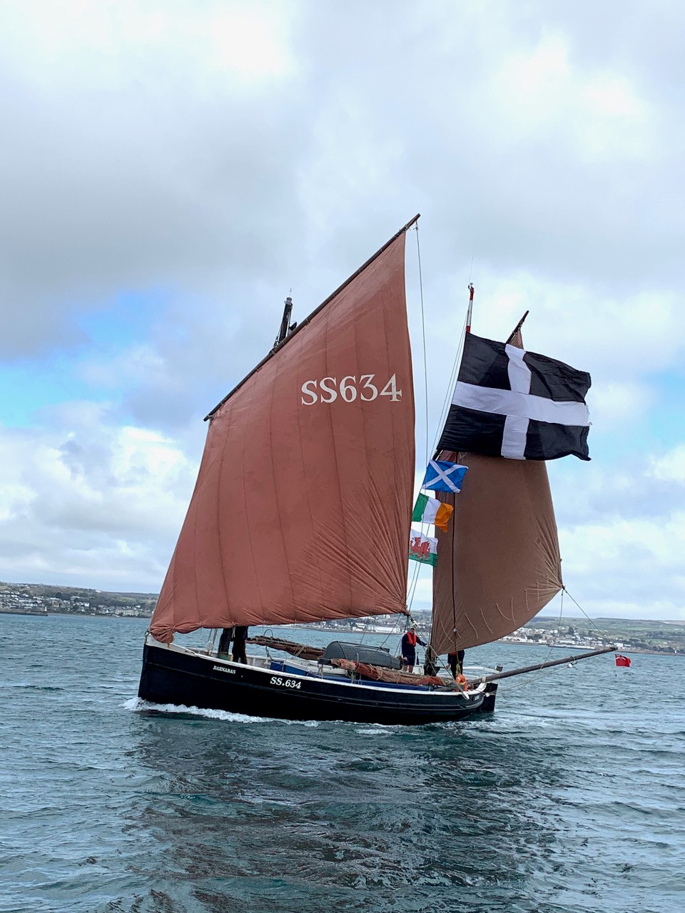 Barnabas departing from Newlyn. Credit: Cornish Maritime Trust