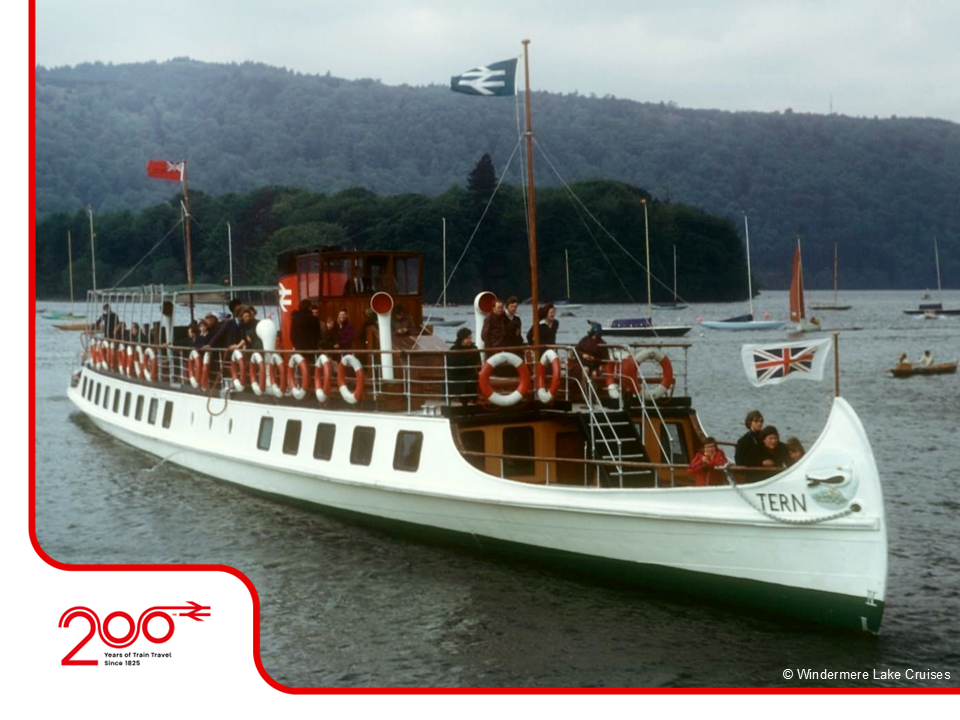 Tern in British Rail livery, courtesy of Windermer Lake Cruises