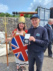 John Puddy with Victory Medal