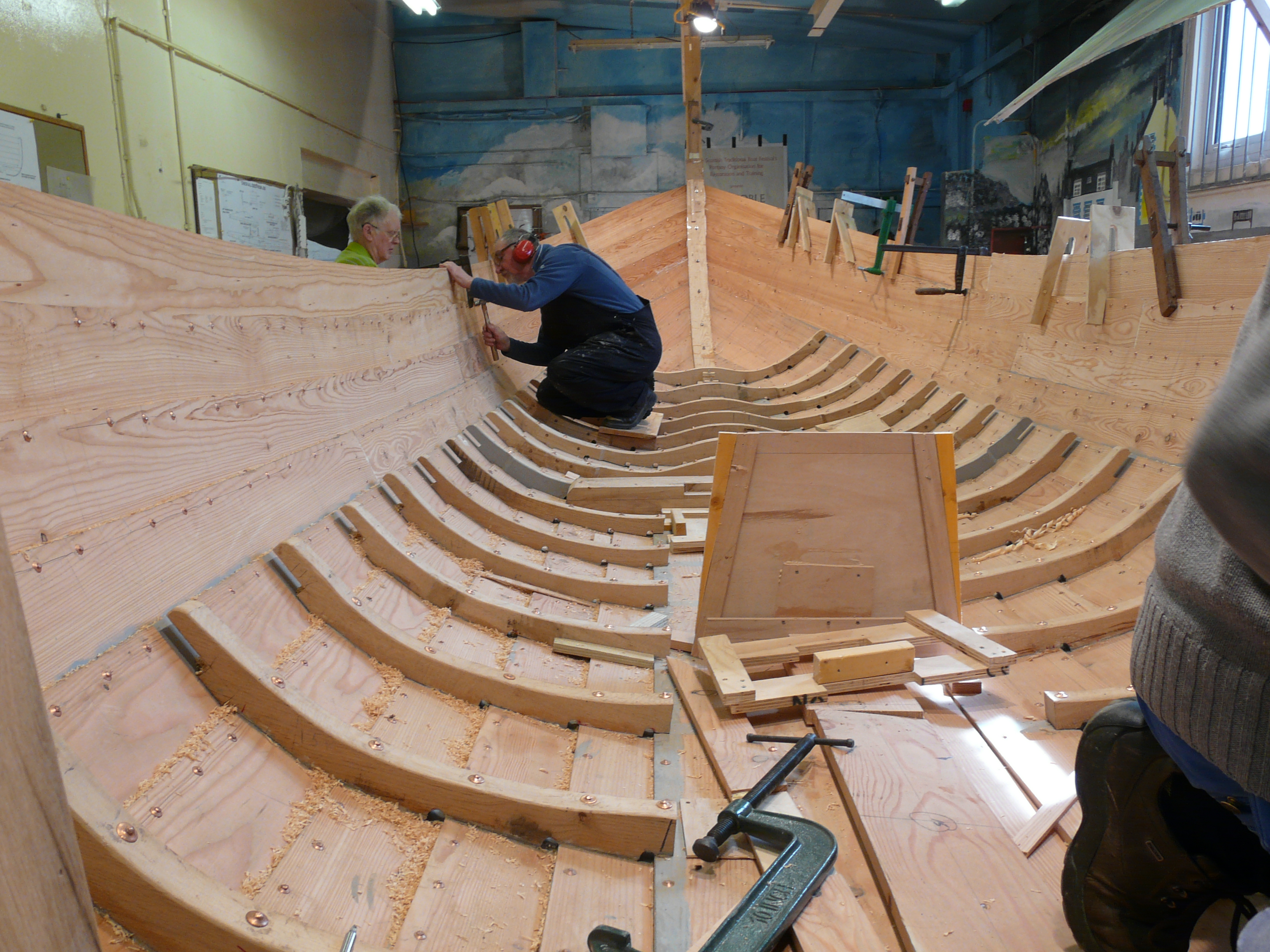 PCE Boat building long view (c) Porstoy Community Enterprise