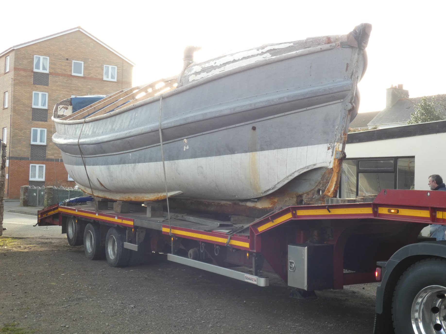 Charterhouse as she arrived at the West Wales Maritime Heritage Museum