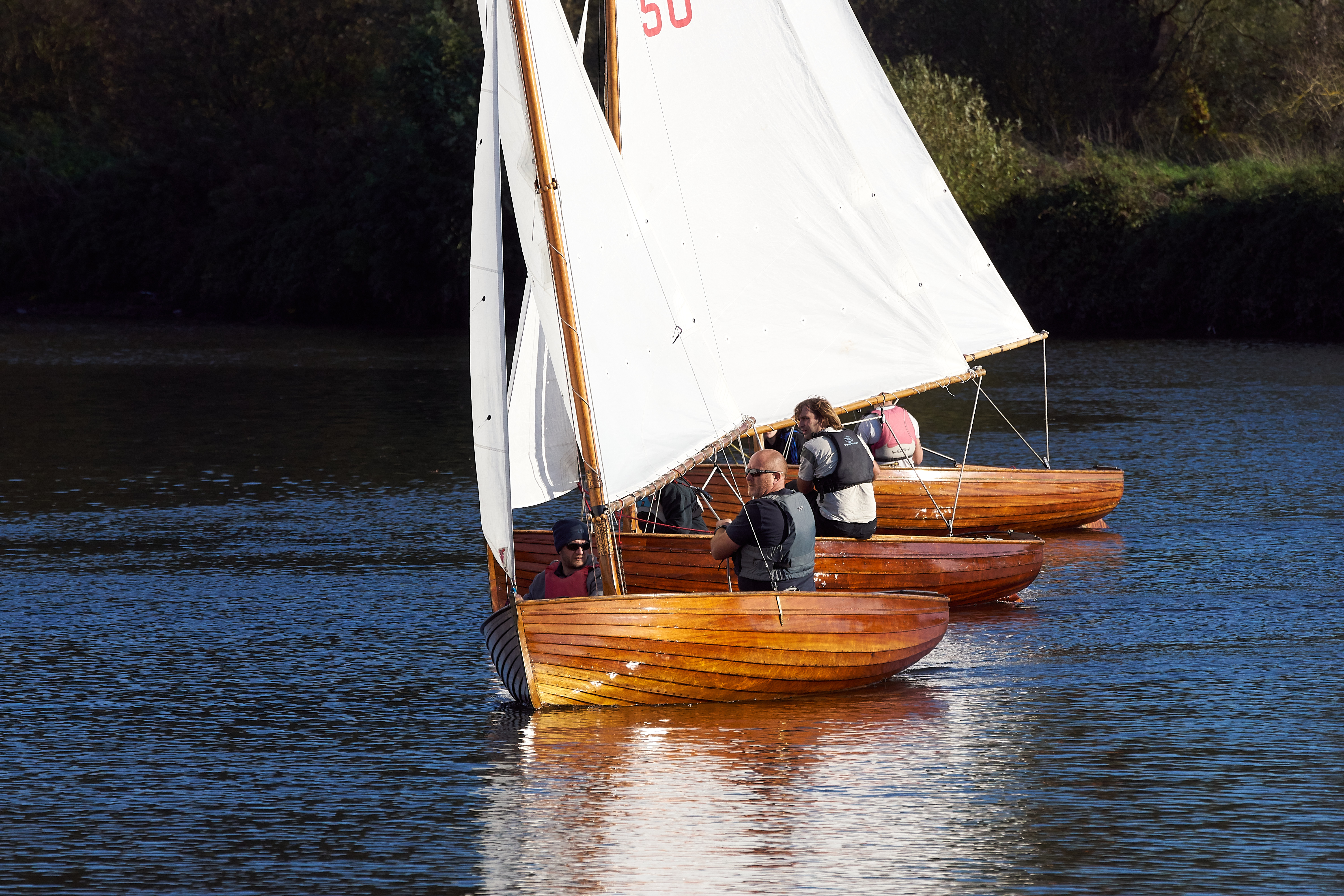Classic Boat Award 2020 Highly Commended: Norfolk Dinghies in Evening Sun by Sandy Miller