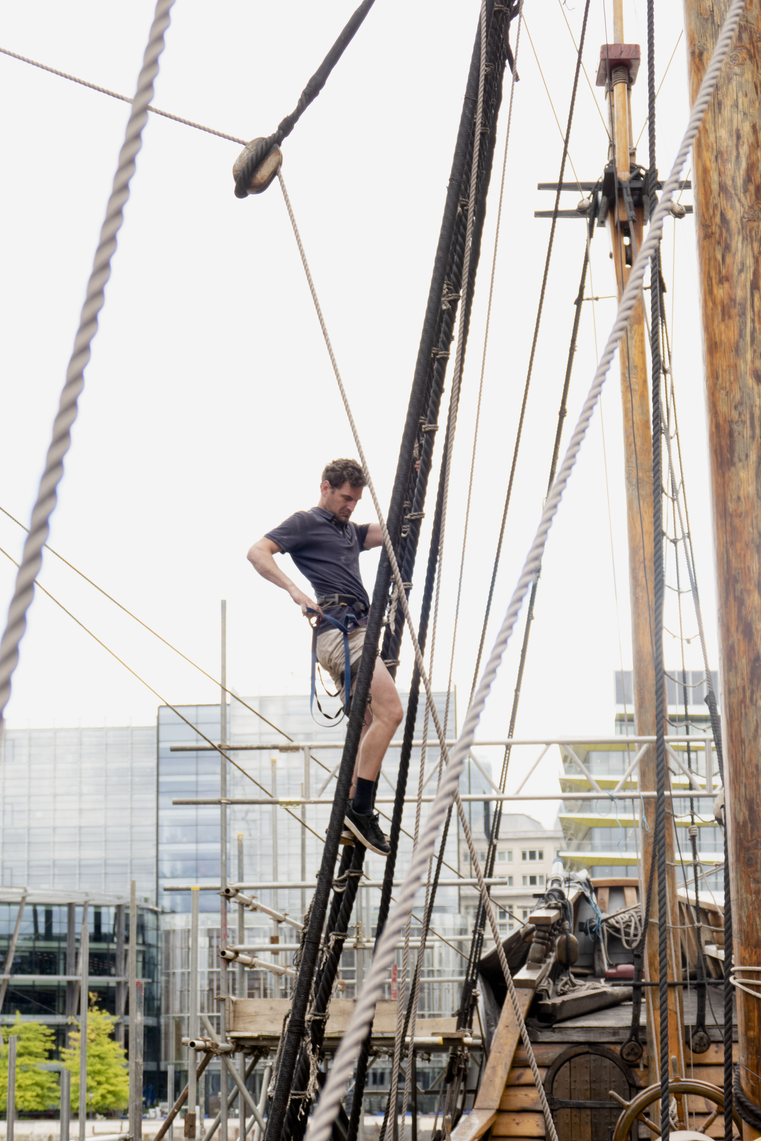 Golden Hinde - rigging