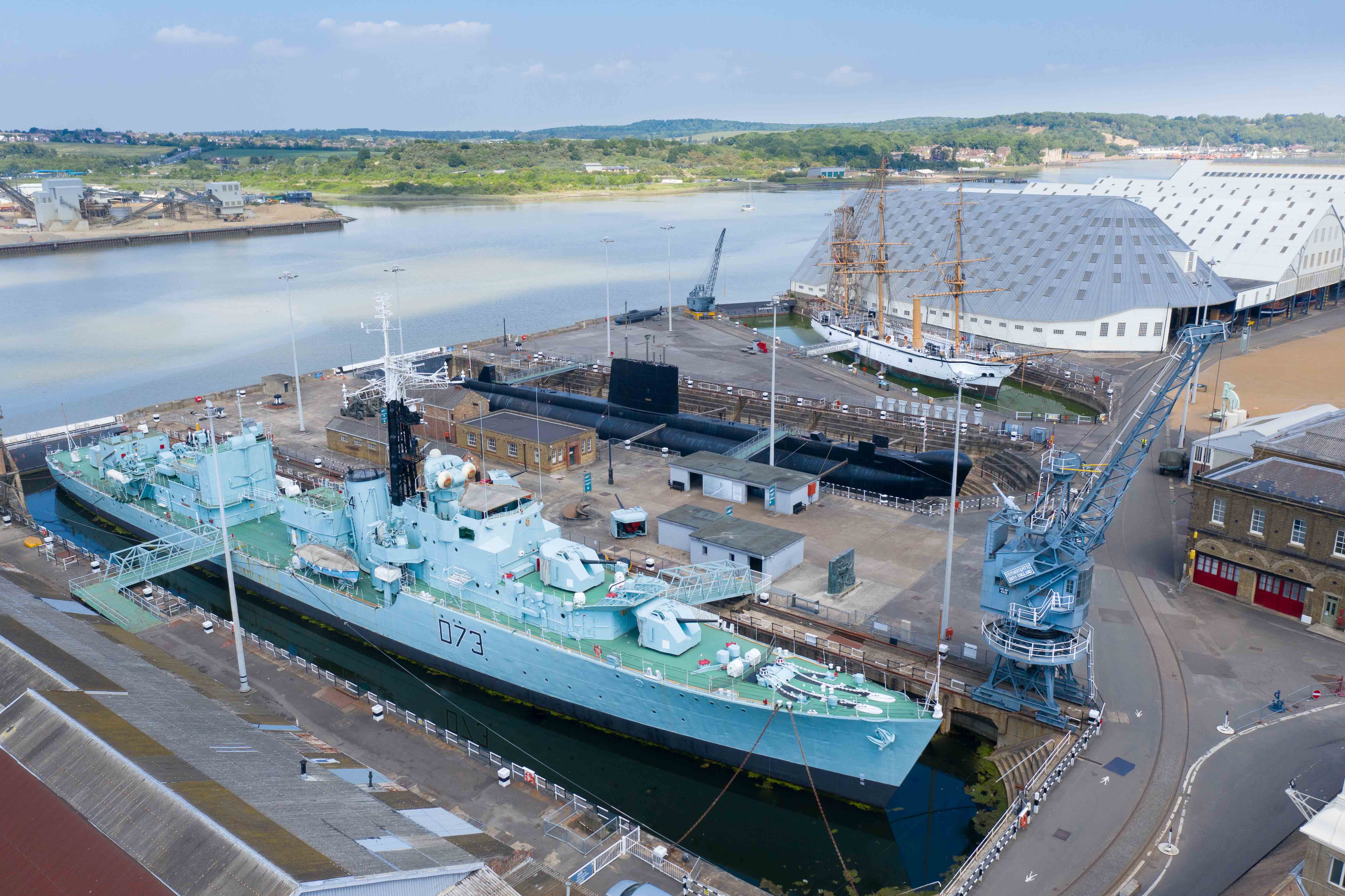 Historic Dockyard ships, by G Watkins