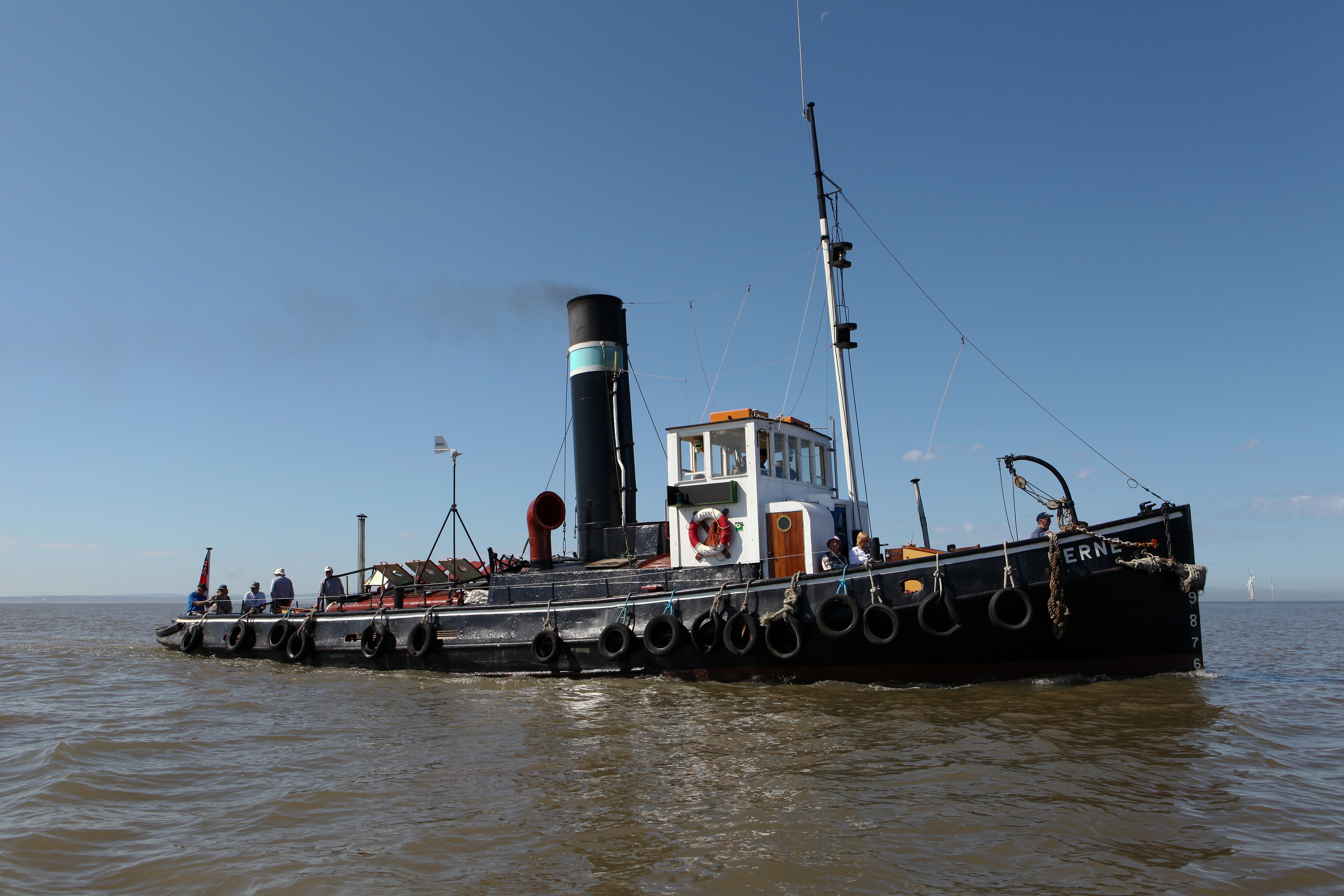 Kerne underway (c) Steam Tug Kerne Preservation Soc