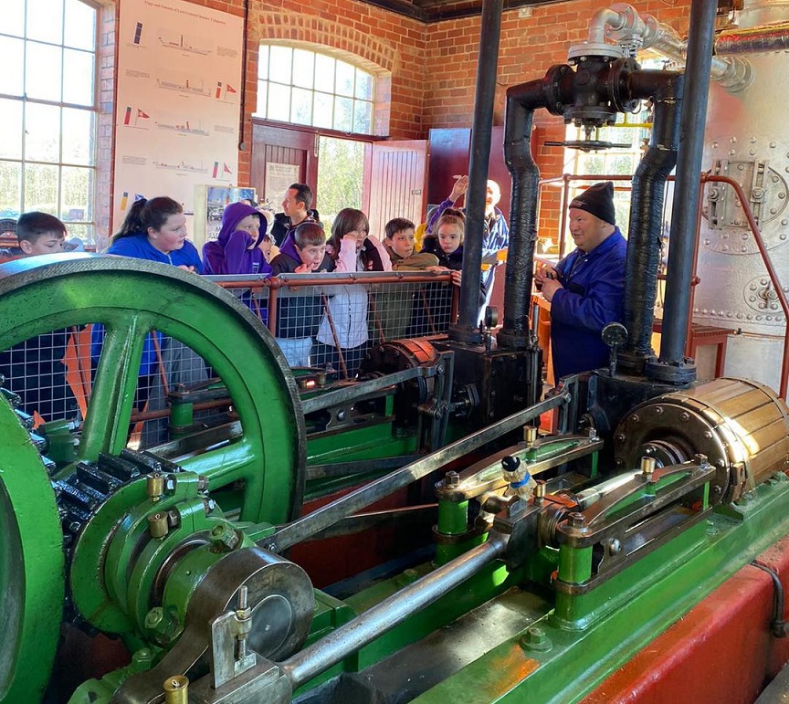 MOTL - the Winch House boiler in steam