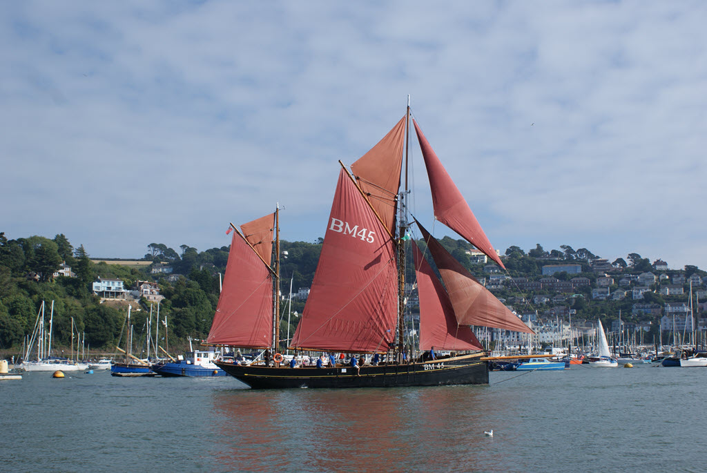 Pilgrim of Brixham BM45 at the Port of Dartmouth Royal Regatta 2018