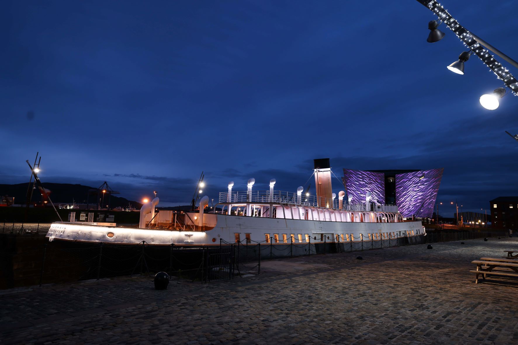 SS Nomadic at night
