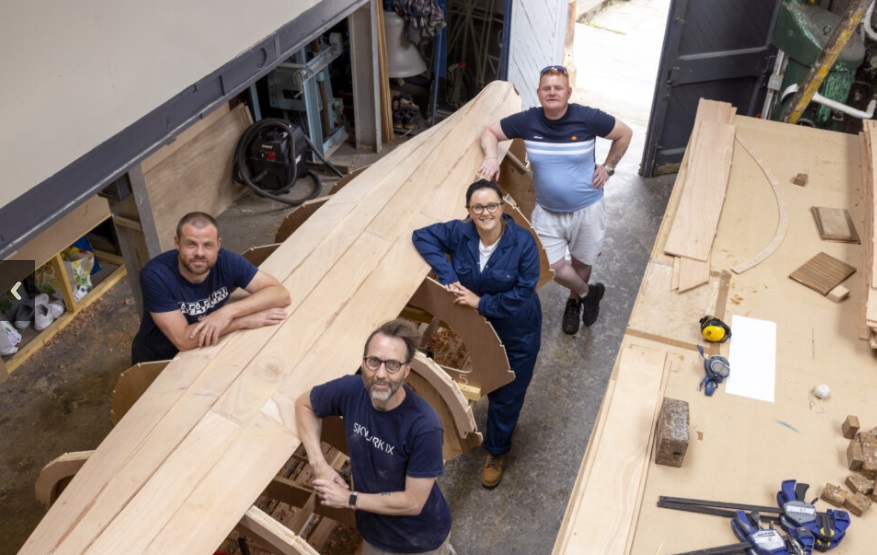 Skylark Trust skiff building