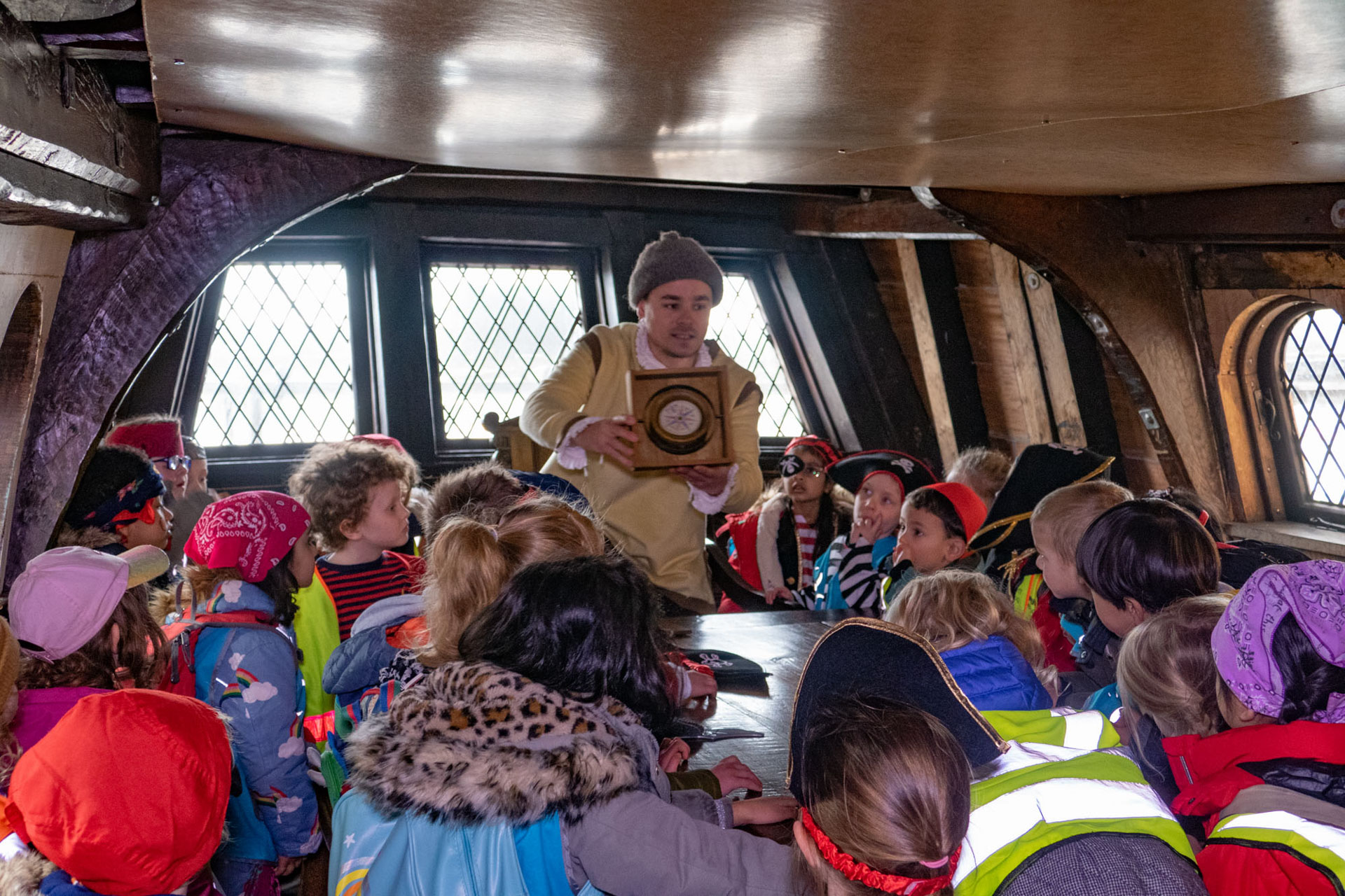 A school visit to The Golden Hinde