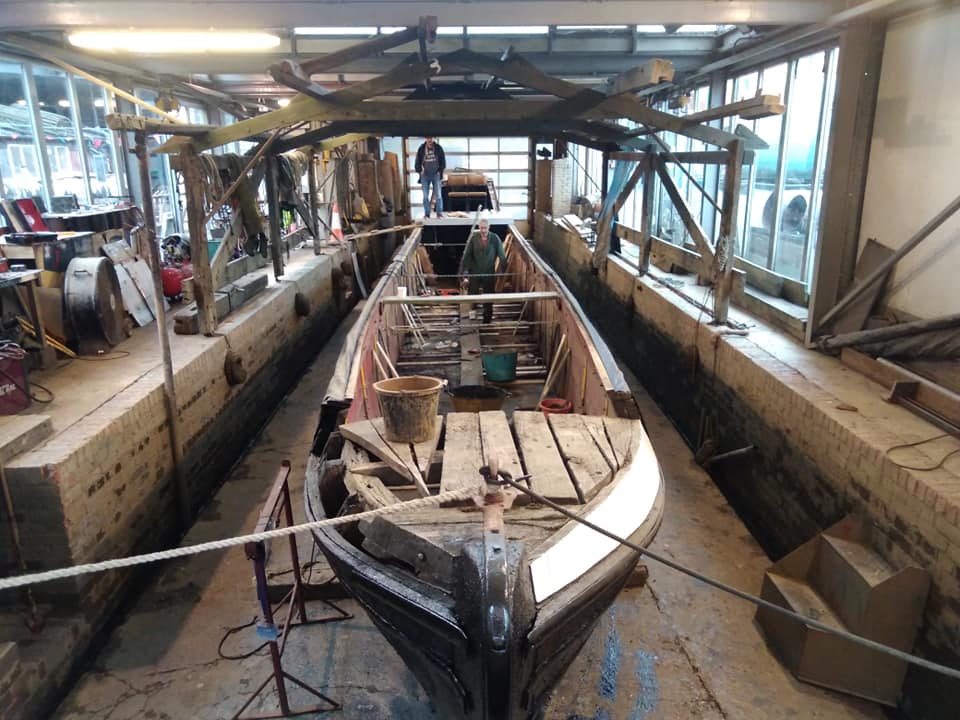 Tooleys Boatyard - Hardy under restoration
