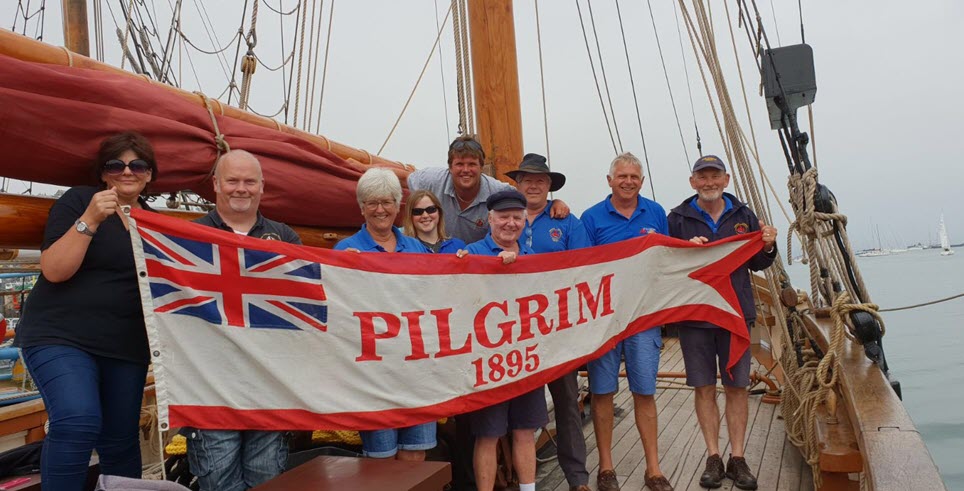 Victorious Pilgrim of Brixham crew for King George V Cup 2018