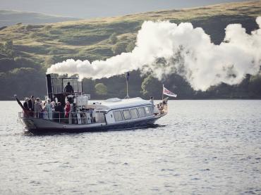 Gondola - underway on Coniston Water