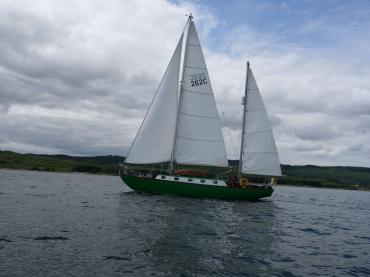 Failte - under sail