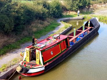 England - aerial view, moored