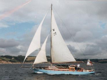 Wanderer II under sail