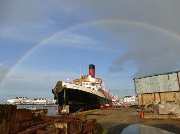 Calshot - rainbow, Dec 2019